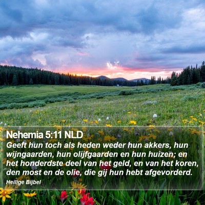 Nehemia 5:11 NLD Bible Verse Image