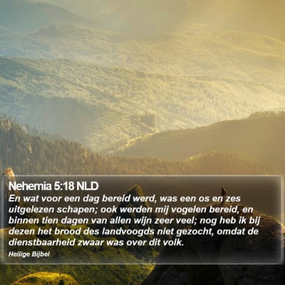 Nehemia 5:18 NLD Bible Verse Image