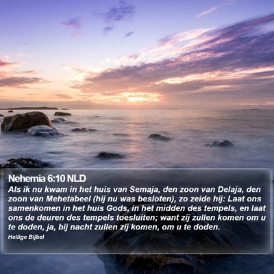 Nehemia 6:10 NLD Bible Verse Image