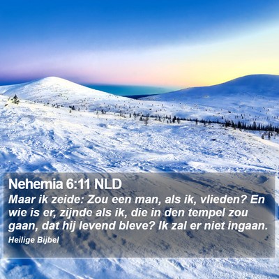 Nehemia 6:11 NLD Bible Verse Image
