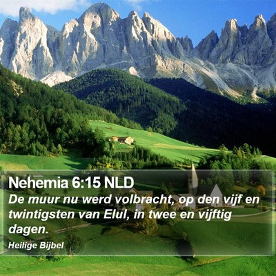 Nehemia 6:15 NLD Bible Verse Image