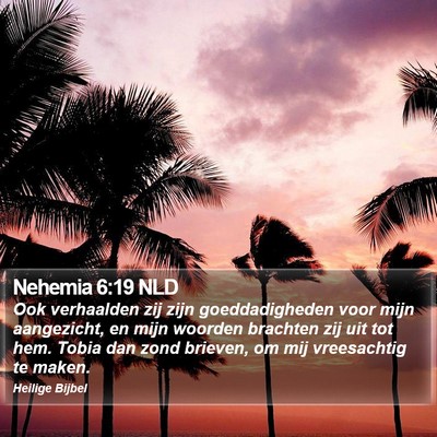 Nehemia 6:19 NLD Bible Verse Image