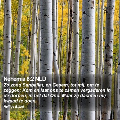 Nehemia 6:2 NLD Bible Verse Image