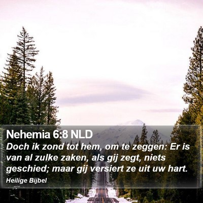 Nehemia 6:8 NLD Bible Verse Image
