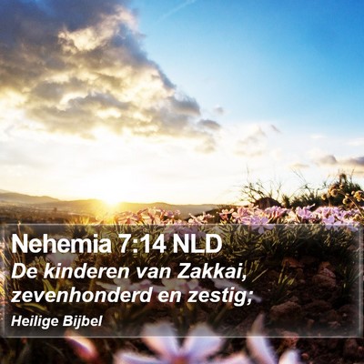 Nehemia 7:14 NLD Bible Verse Image