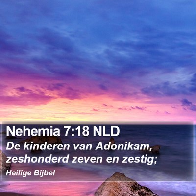 Nehemia 7:18 NLD Bible Verse Image