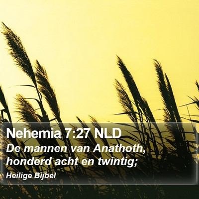 Nehemia 7:27 NLD Bible Verse Image