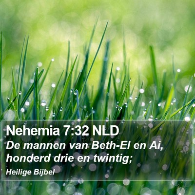 Nehemia 7:32 NLD Bible Verse Image