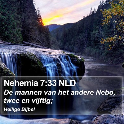 Nehemia 7:33 NLD Bible Verse Image
