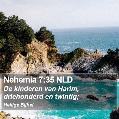 Nehemia 7:35 NLD Bible Verse Image