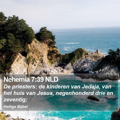 Nehemia 7:39 NLD Bible Verse Image