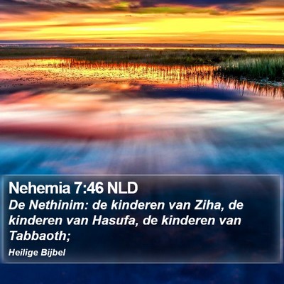 Nehemia 7:46 NLD Bible Verse Image