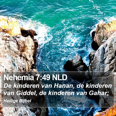Nehemia 7:49 NLD Bible Verse Image