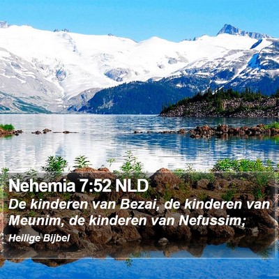 Nehemia 7:52 NLD Bible Verse Image