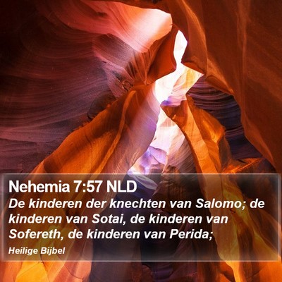 Nehemia 7:57 NLD Bible Verse Image