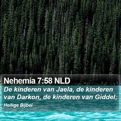 Nehemia 7:58 NLD Bible Verse Image