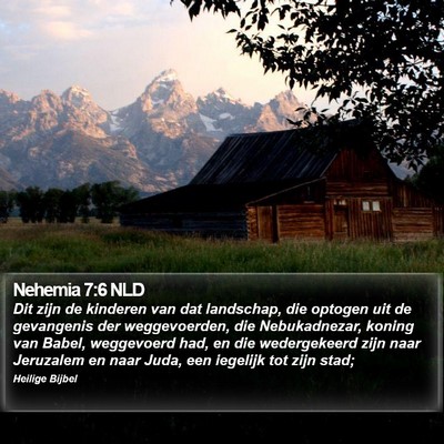 Nehemia 7:6 NLD Bible Verse Image