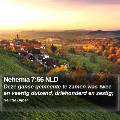 Nehemia 7:66 NLD Bible Verse Image