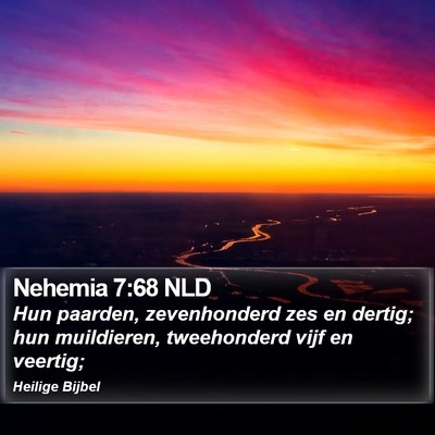 Nehemia 7:68 NLD Bible Verse Image