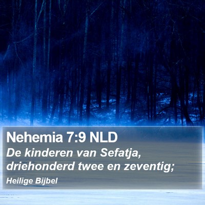 Nehemia 7:9 NLD Bible Verse Image