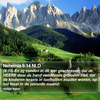 Nehemia 8:14 NLD Bible Verse Image