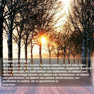 Nehemia 8:15 NLD Bible Verse Image