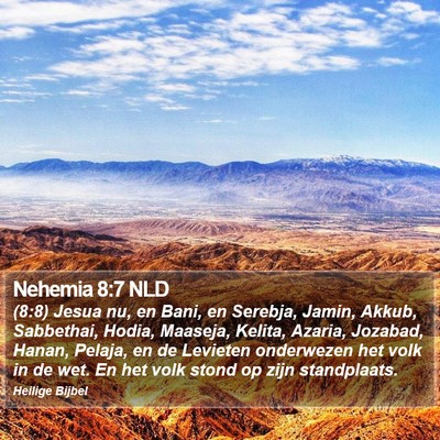 Nehemia 8:7 NLD Bible Verse Image