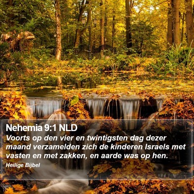 Nehemia 9:1 NLD Bible Verse Image