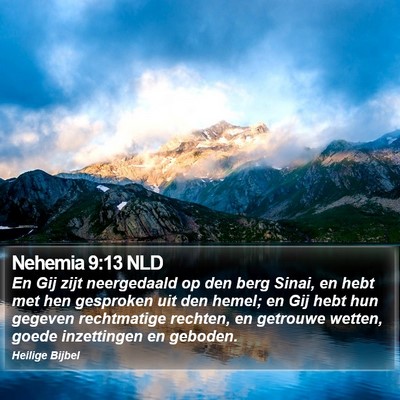 Nehemia 9:13 NLD Bible Verse Image
