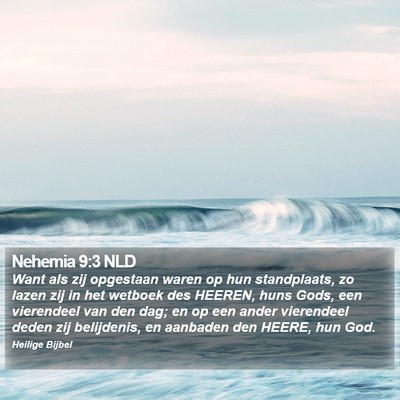 Nehemia 9:3 NLD Bible Verse Image