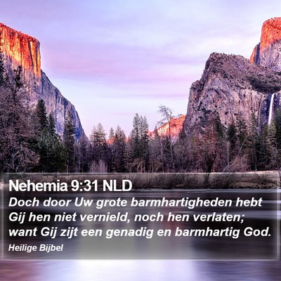 Nehemia 9:31 NLD Bible Verse Image