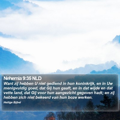 Nehemia 9:35 NLD Bible Verse Image