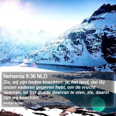 Nehemia 9:36 NLD Bible Verse Image