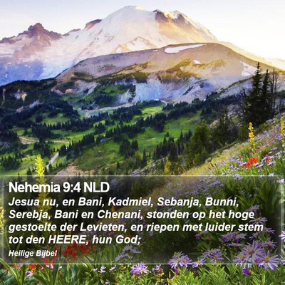 Nehemia 9:4 NLD Bible Verse Image
