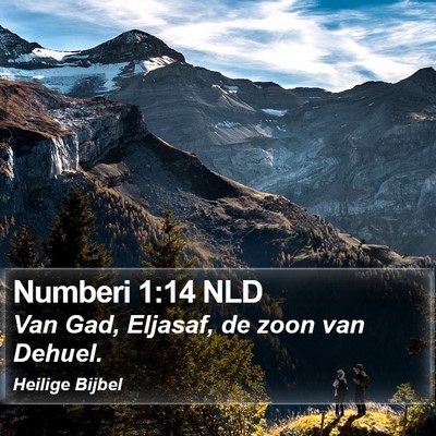 Numberi 1:14 NLD Bible Verse Image
