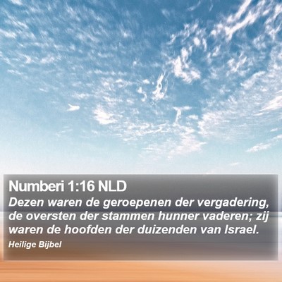 Numberi 1:16 NLD Bible Verse Image