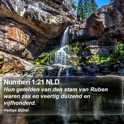 Numberi 1:21 NLD Bible Verse Image