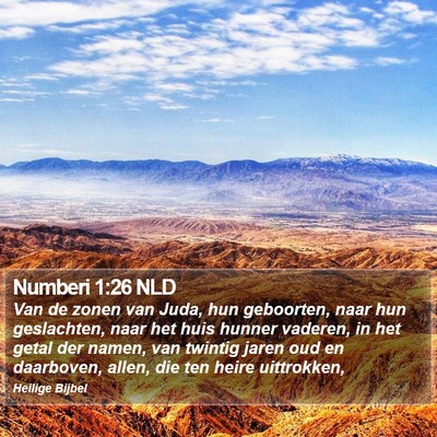 Numberi 1:26 NLD Bible Verse Image