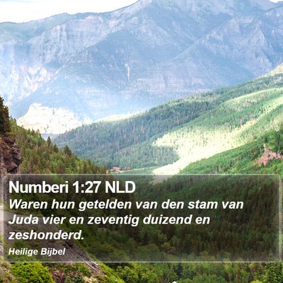Numberi 1:27 NLD Bible Verse Image