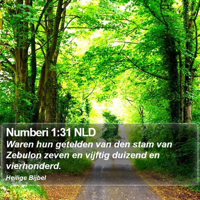 Numberi 1:31 NLD Bible Verse Image