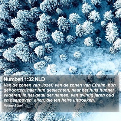 Numberi 1:32 NLD Bible Verse Image