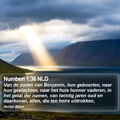 Numberi 1:36 NLD Bible Verse Image