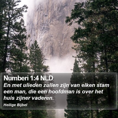 Numberi 1:4 NLD Bible Verse Image