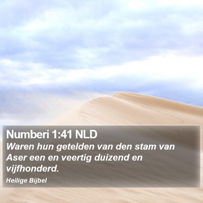 Numberi 1:41 NLD Bible Verse Image