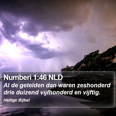 Numberi 1:46 NLD Bible Verse Image