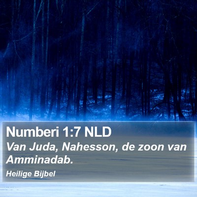Numberi 1:7 NLD Bible Verse Image