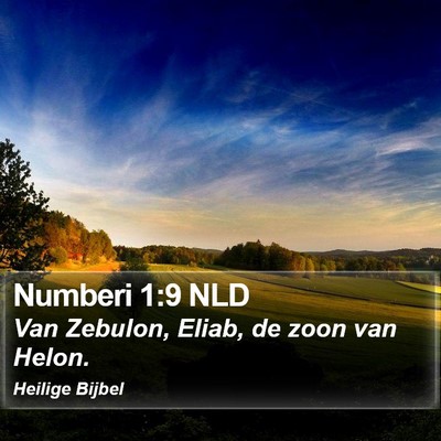Numberi 1:9 NLD Bible Verse Image
