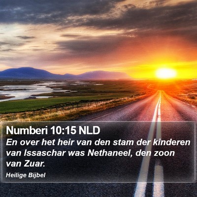 Numberi 10:15 NLD Bible Verse Image
