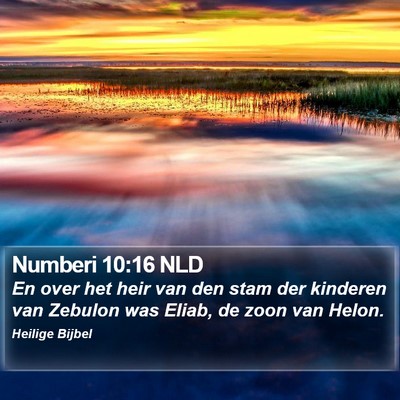 Numberi 10:16 NLD Bible Verse Image