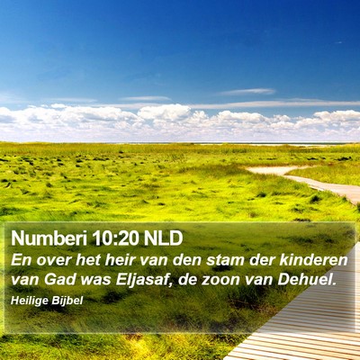 Numberi 10:20 NLD Bible Verse Image